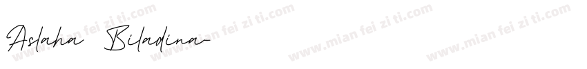 Aslaha Biladina字体转换